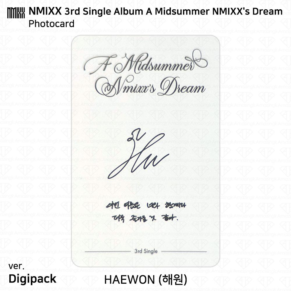 NMIXX 3rd Single Album A Midsummer NMIXX's Dream Official Photocard KPOP