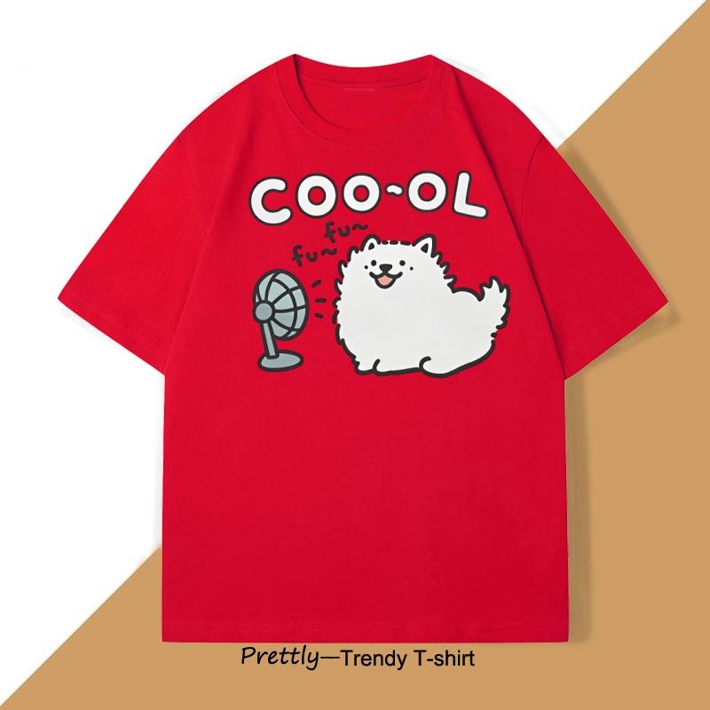 Funny Cute Dog Cool Fan TShirt Men Women Summer Puppy Graphic Tee Adorable Dog Lover Tshirt Harajuku Cotton Short Sleeve Tees