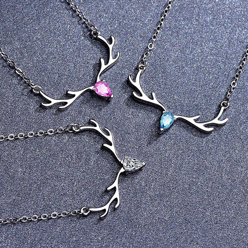 One Deer Has Your Necklace, Little Deer Horn Pendant, Female Clavicle Chain, Japanese and Korean Simplified Student Mori Neck Chain