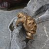 1 Piece of Retro Bronze Turtle Statue Small Ornaments Gardening Flower Pot Edge Decoration Garden Desktop Micro Landscape Creative Layout Realistic