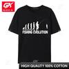 Cool Awesome Evolution of Fishing Present Design Custom Tops Shirts Pure Cotton Unisex TShirt Custom Top TShirts Newest