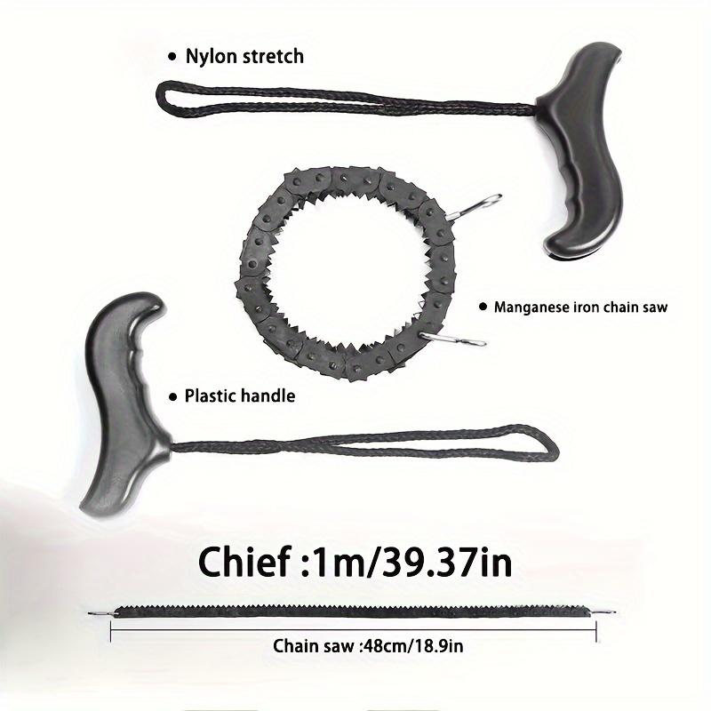 1 bucă ferăstrău portabil de supraviețuire, ferăstrău de mână de buzunar pentru camping, drumeții și urgențe