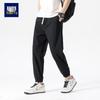 Men's Plus Size Ice Silk Cropped Jogger Pants