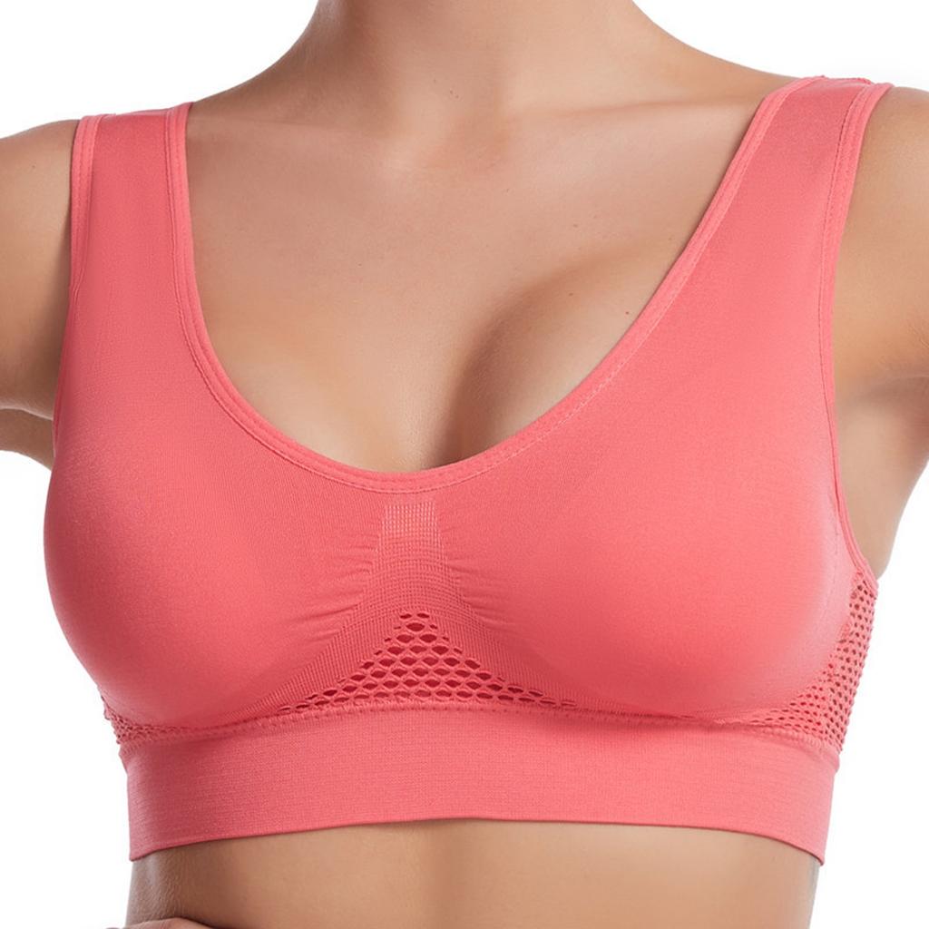 Bras For Women With Support,Women's  Sports Tops O Neck Padded Sports Yoga Slim Fit Elastic Vest