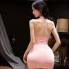 Sexy Sexy Lingerie Secretary Exposed Chest Seduction Dress Nightdress OL Perspective Sexy Hip-wrapped Sexual Fun Underwear