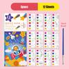 With Painting Brush Watercolor Coloring Book 12 Pages Mini Paint Pad  Children