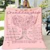Granddaughter Butterfly Tree Printed Blanket Cozy, Durable, and Perfect for Any Season Suitable for Home, Office, or Travel