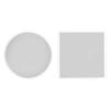 Coaster Silicone Resin Mold Round/Square Tray Resin Mold Resin Epoxy Casting Mold for Wedding Party Home Table Ornaments