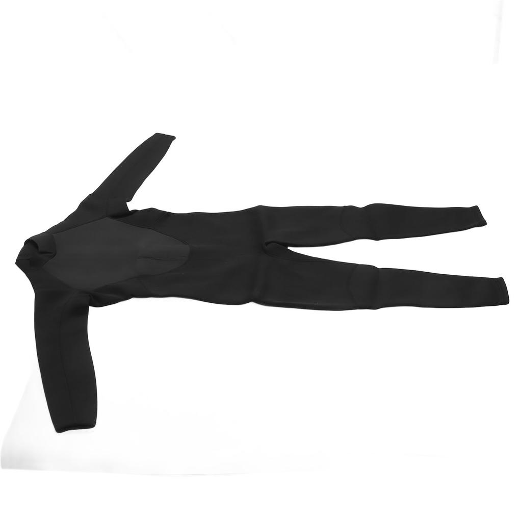 3mm Neoprene Wetsuit UV Full Body Diving Suit Sleeve Front Zip Wetsuit for Diving Snorkeling Surfing Swimming Black