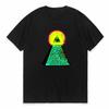 Sommer Illuminati T-Shirts Vertraue Niemandem Illuminati Allsehendes Auge T-Shirt Buchstabendesign T-Shirt Harajuku Rundhals-T-Shirt