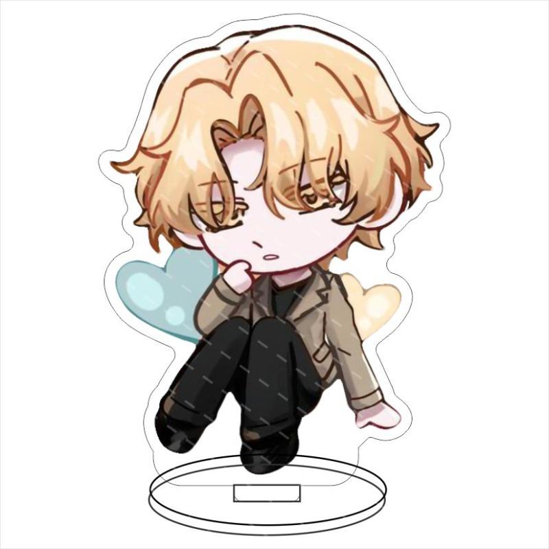 Alien Stage Japanese Anime Peripherals Q Version Acrylic Stand Collectible Table Ornaments Creative Birthday Gifts For Friend Plaything