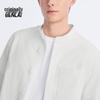 BENLAI Men's Easy Care Stand Collar Long Sleeve Casual Shirt