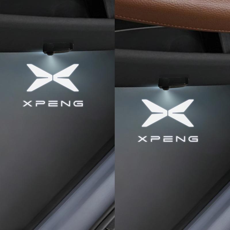 1/2Pcs For Xpeng Logo Xiaopeng G3i P7i P7 P5 G3 G6 G9 H93 N5 X2 X9 F30 Car Door HD LED Lamps Projector Courtesy Welcome Lights
