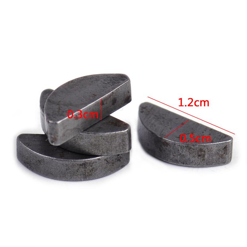 4Pcs Grey Iron Woodruff Key Clutch Side of Crank for Motorized Bicycle 49cc 60cc 80cc 2 Stroke Gas Motor Engine