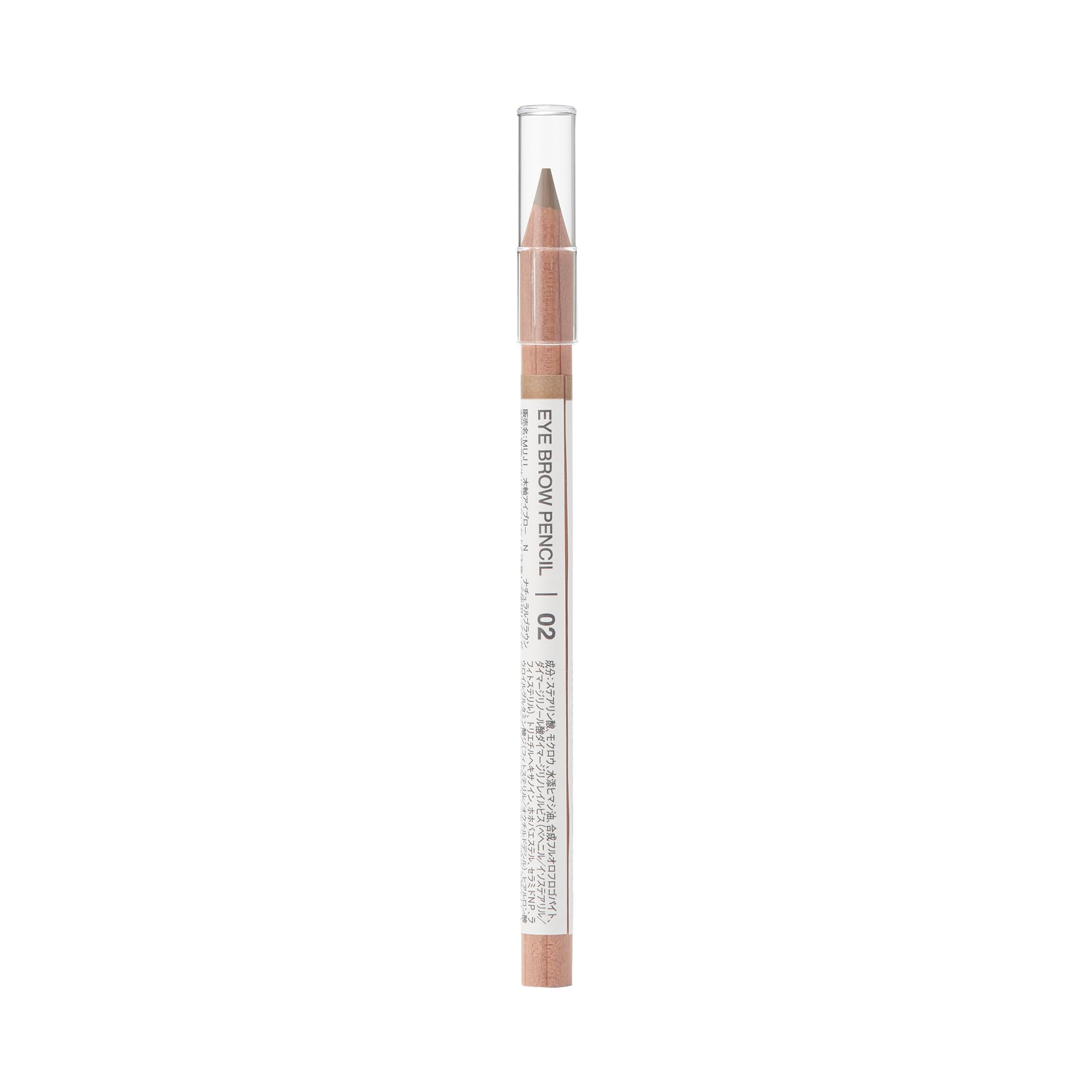

MUJI Натуральный карандаш для бровей OAP78A4S, в форме дерева, коричневый,