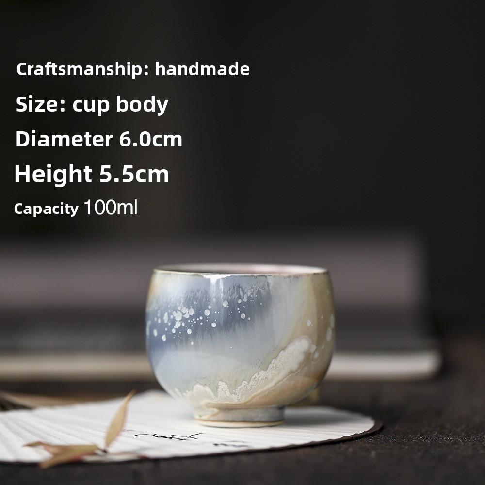 Aurora Lang Kiln Change Master Cup Jingdezhen Handmade Tea Cup Personal Ceramic Tea Set Chinese Gongfu Tea Ceremony Drinking