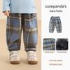 Kaka Panda Kids' Winter Fleece Pants - Cozy Autumn & Winter Wear for Boys and Girls