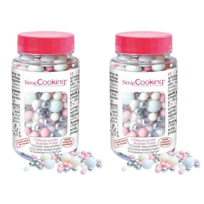 Décors sucrés boules pastel 140 g