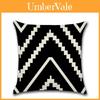 Timeless Design Black White Geometric Waves Cushion Cover For Stylish Homes