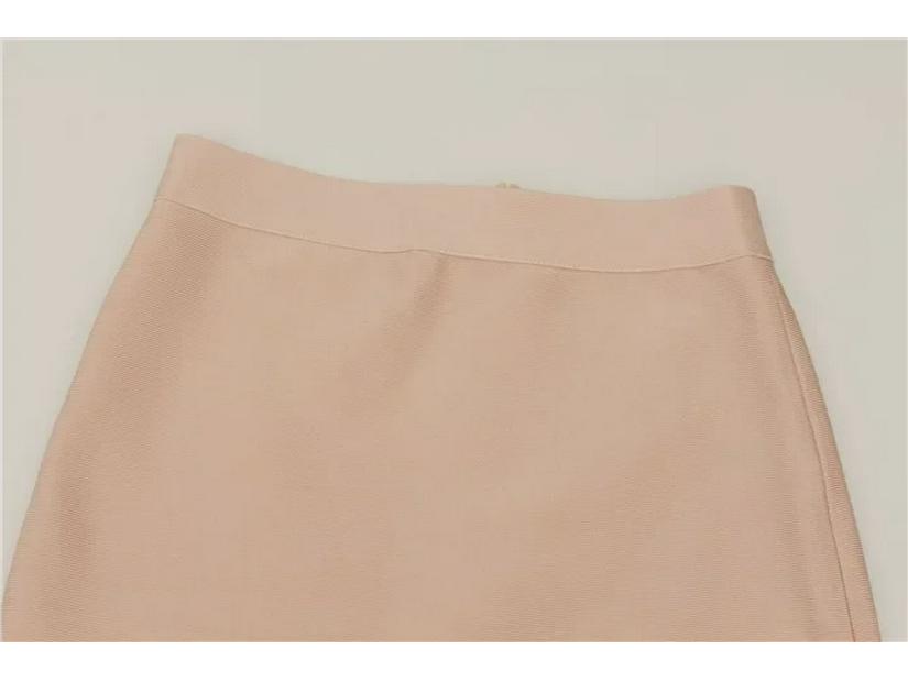 Fashionable High-Waist Elastic Bandage Skirt - Elegant Mid-Length Hip-Hugging Design