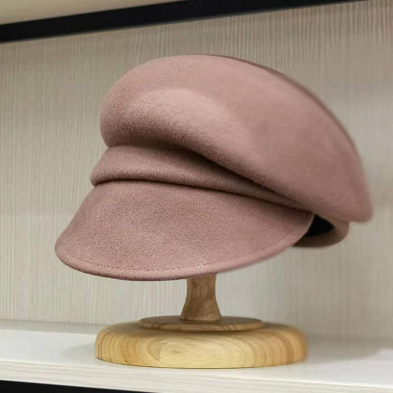 

Style Women Newsboy Hats Ladies Fashion Wool Winter Hat Sloping Brim Visor Cap Cabbie Beret Girls Paperboy Cap Ivy Hat