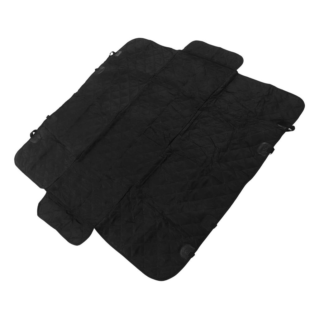 Back Seat Extender Foldable Dog Car Seat Cover Waterproof Black Pet Bridge Platform
