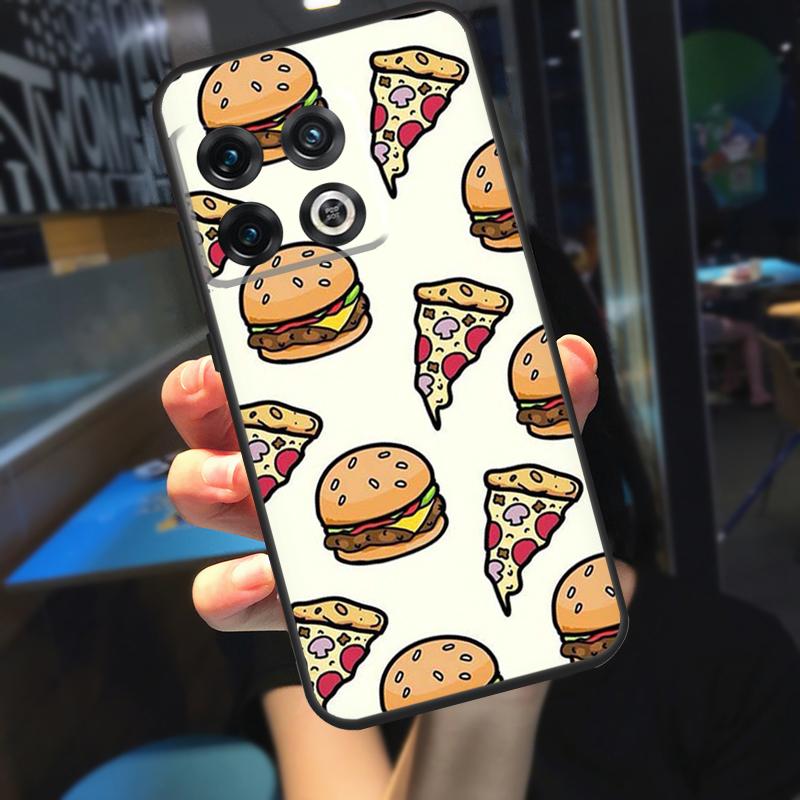 Pizza Sushi Food Donuts Funda For OnePlus 10T 8T 9RT 12 13 13R 11 9 10 Pro OnePlus Nord 4 CE 2 3 Lite N20 N30 Case