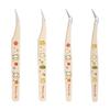 Stainless Steel Curved Stickers Tweezers Journal Scrapbooking Tweezers  DIY Craft Beading