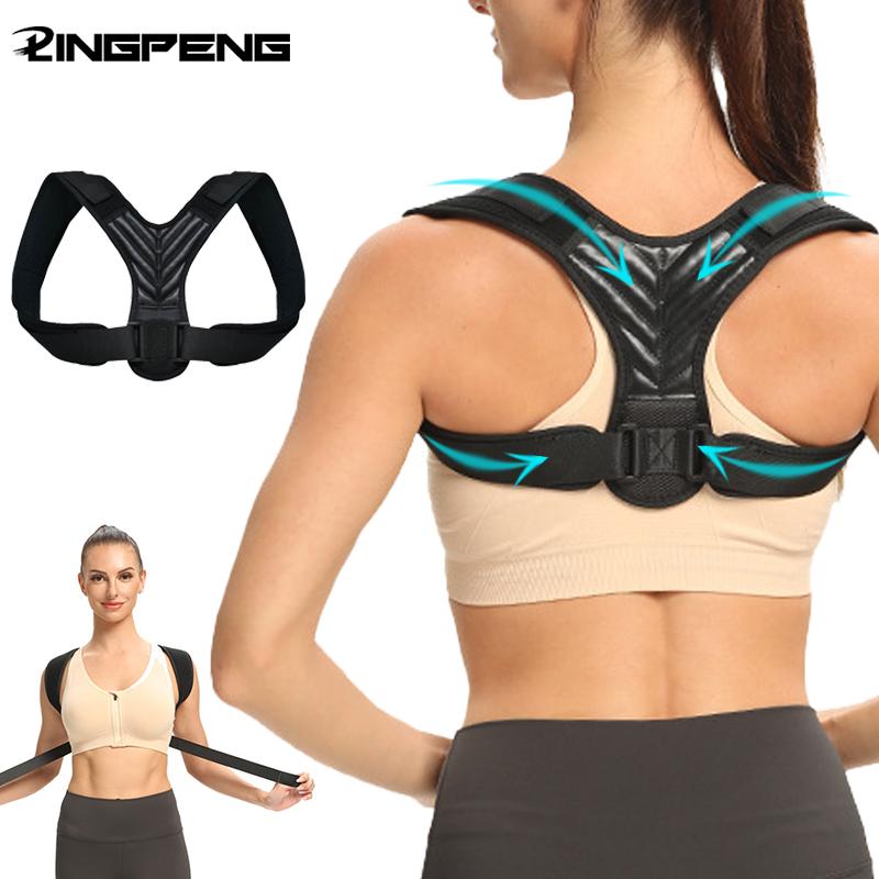 Lumbar Posture Orthopedic Belts Men Women Adjustable Posture Corrector Back Support Strap Brace Shoulder Spine Support