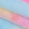 Seven-Color Velvet Rainbow Tie-Dye Gradient Flannel Fabric for Toys & Home Textiles