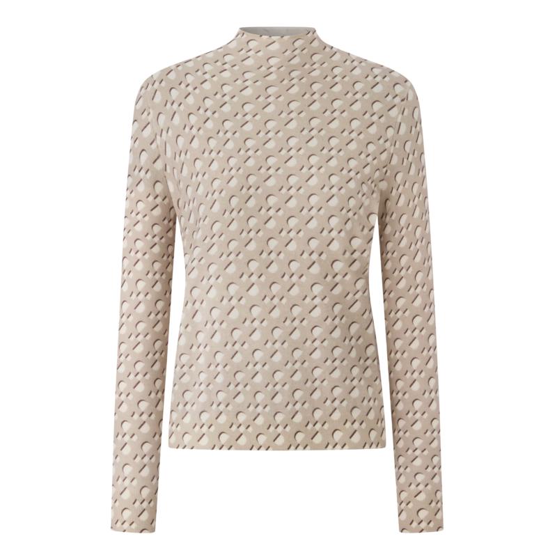 PORTS Women's Autumn/Winter Knitted High-Neck Sweater