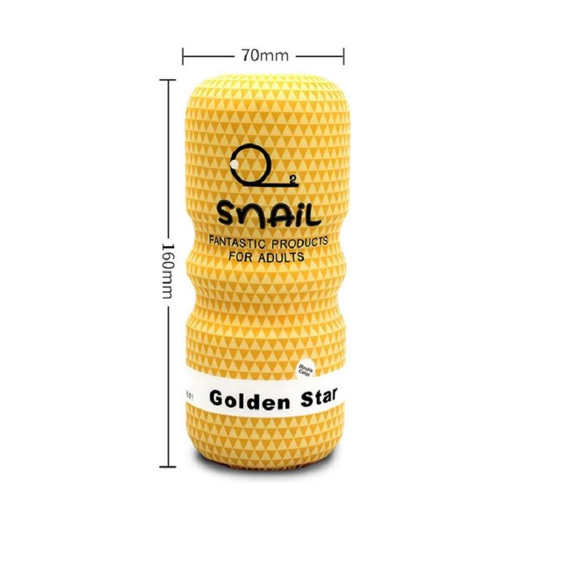 Soft Rubber Snail Climax Airplane Cup Mouth Sucking Anal Vagina Male Masturbator Manual Penis Trainer Adult Sex Toys for Men 18+
