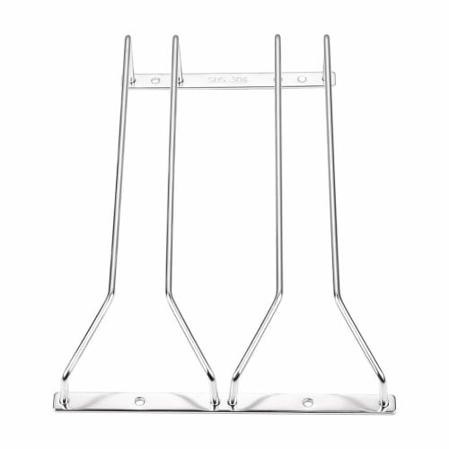 Dianoo Under Cabinet Wine Glass Rack, 30cm, 2 Rows, 304 Stainless Steel Wine Glass Holder, Stemware Rack for Bar/Kitchen Storage