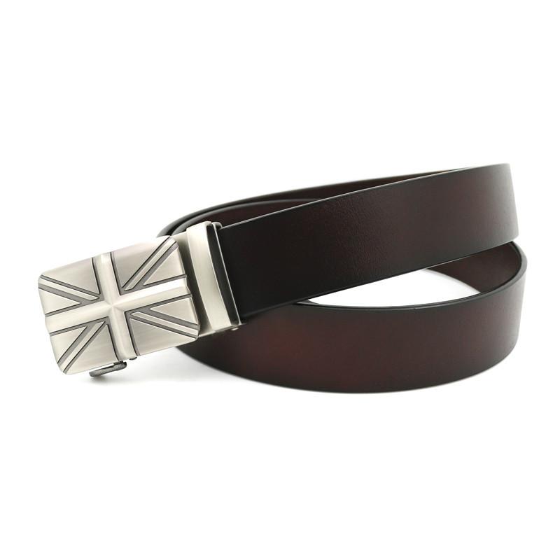 Hi Men's Leather Belt Luxury Designer Belts Men High Quality Male Metal Buckle Belt