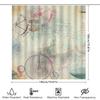 Vintage Bicycle Compass Shower Curtain Steampunk Decor Bathroom Accessories