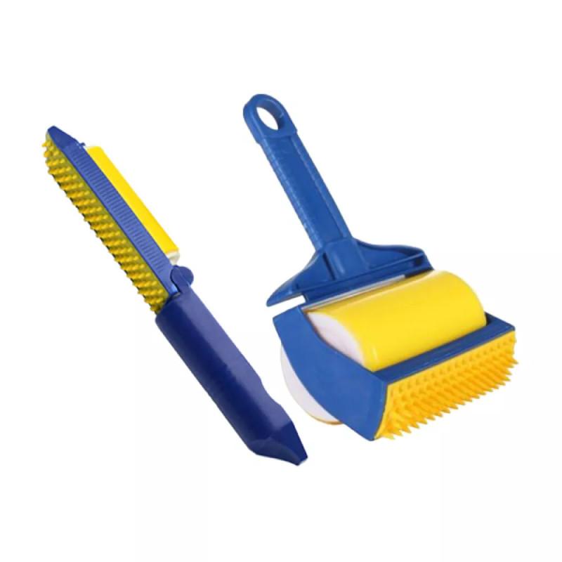 Versatile A3484 Pet Hair Remover Kit Washable Dual Use Convenient Cleaning Tool