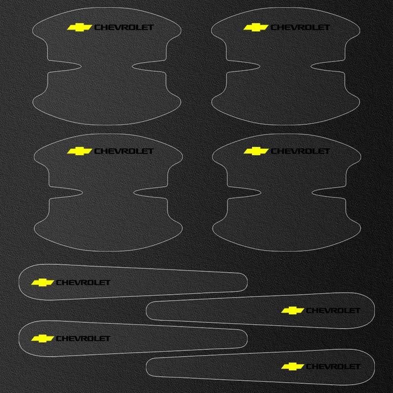 

8Pc Transparent Car Door Handle Bowl Anti Scratch Protective Sticker for Chevrolet Spark Malibu Trax Aveo Captiva Car Stickers