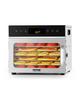 VEVOR Food Dehydrator Machine, 6 Stainless Steel Trays, 400W Electric Food Dryer with Adjustable Temperature & 24-Hour Timer