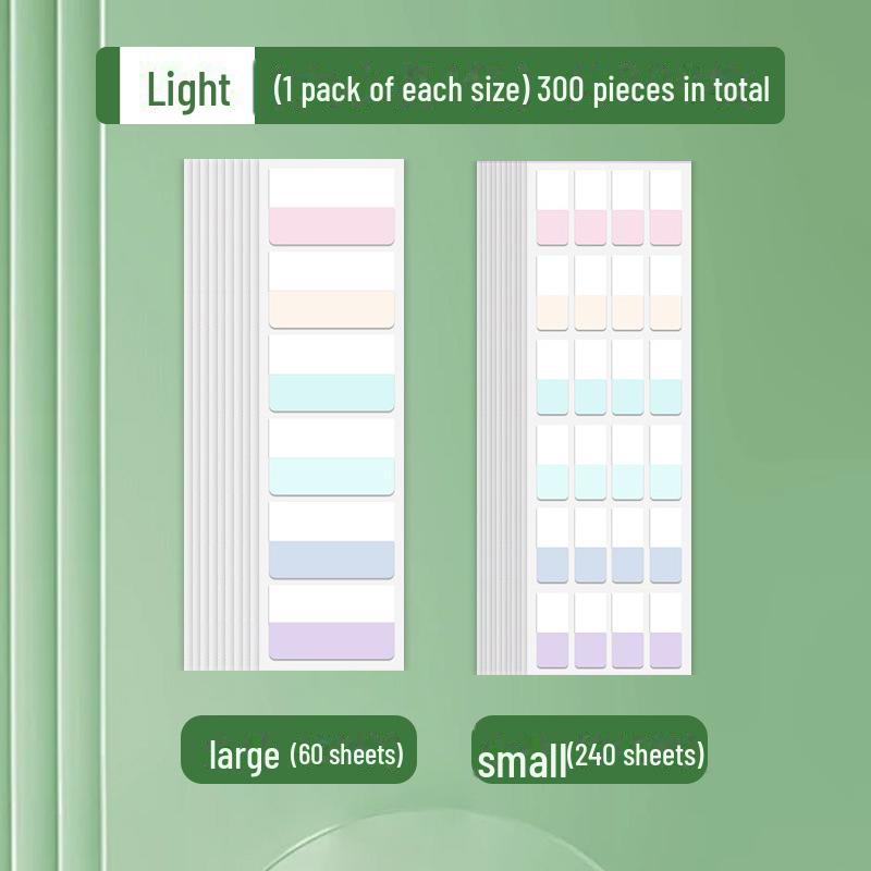 Custom Morandi Index Label Sticky Notes – Fluorescent Bookmarks for Students