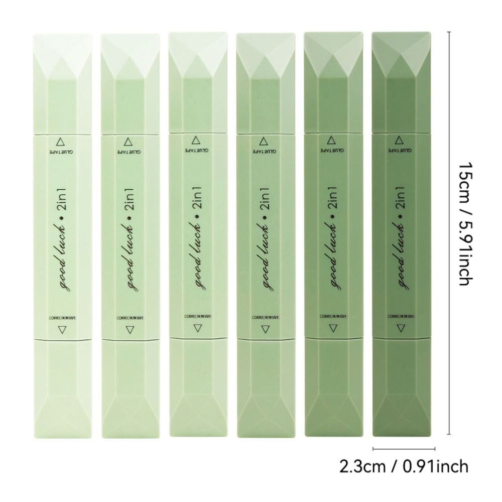 4pcs Large-capacity Correction Tape 2-in-1 Dispensing Pens Portable Dot Glue Tape  School Supplies
