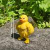 Estatua Pato Musculoso - Decoración de Escritorio 3D, Linda Figurita Caprichosa para Estantería, Decoración Multifuncional para Interior/Exterior, Accesorio para el Hogar