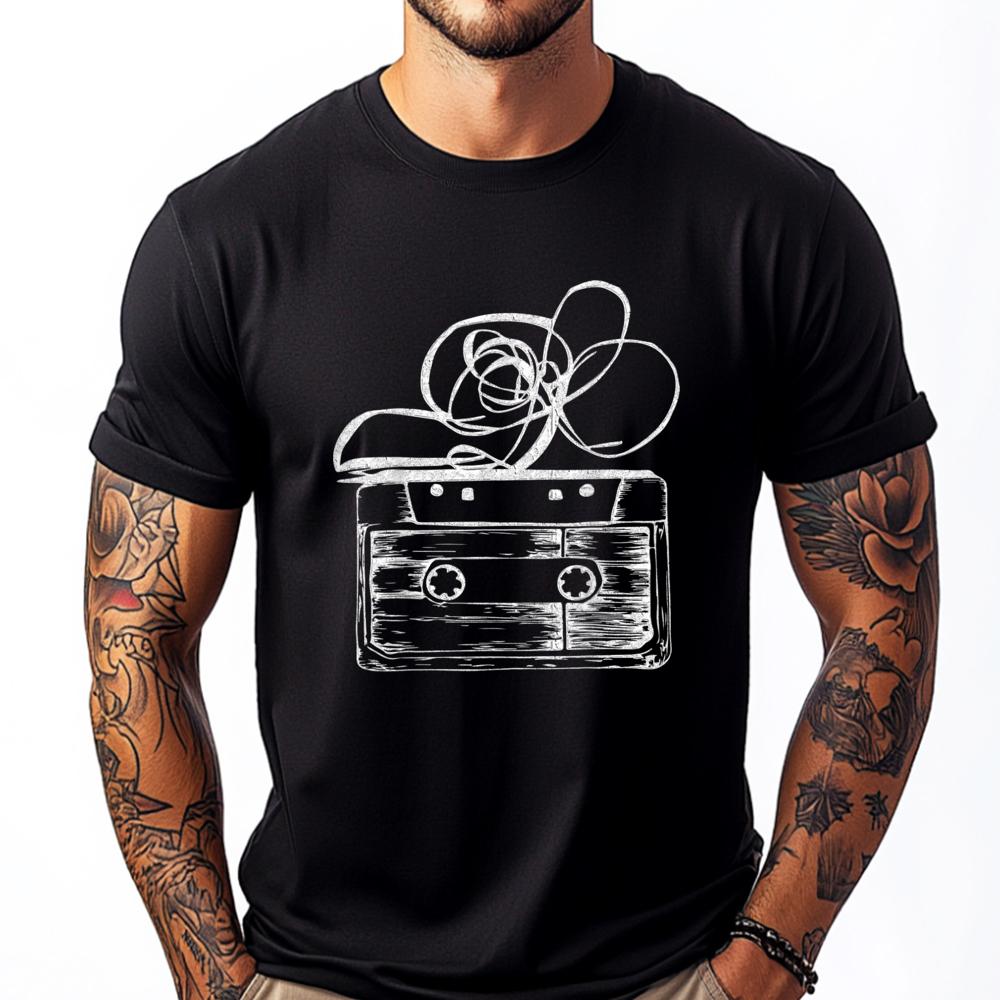 

Love Mixtape 80 Blank Cassette Tape Brand T Shirt T Shirt Men Graphic Cotton Streetwear Short Sleeve - Men s Summer Cotton Gr... 5XL різнокольоровий