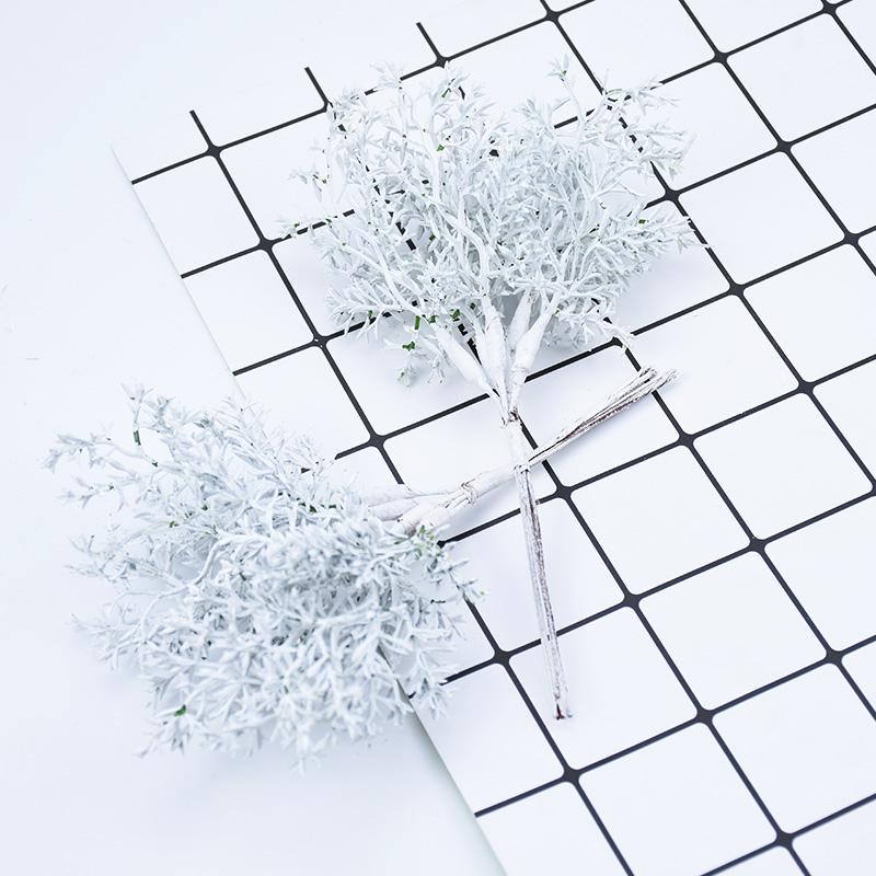 6PCS/bundle Artificial Plants Wedding Home Decorations Bridal Accessories Clearance Fake Flowers Scrapbook Diy Christmas Wreath