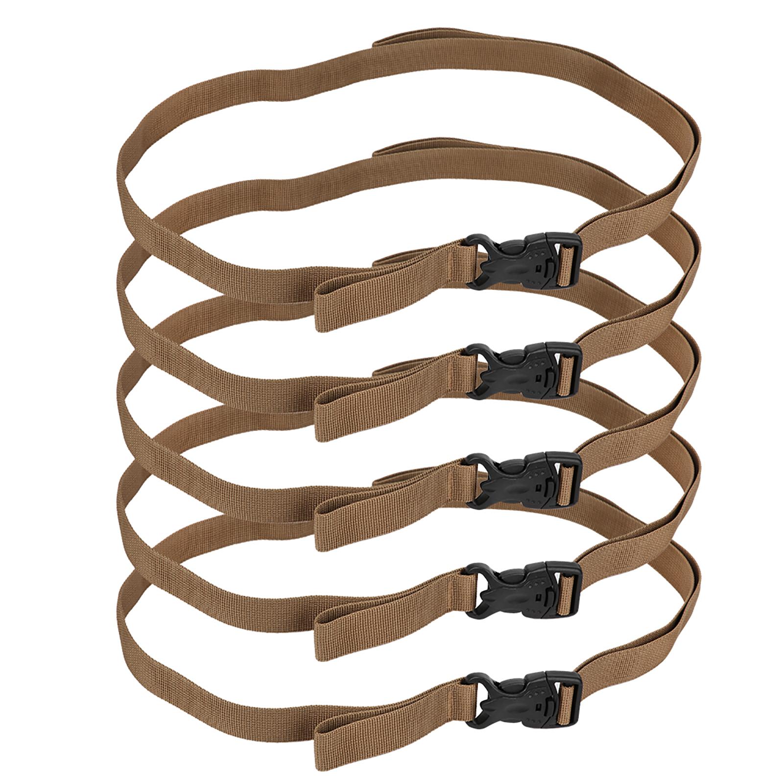 

5pcs Cargoes Strap Buckle Tie Down Belt Luggage Strap for Outdoor Backpack Camping Bag