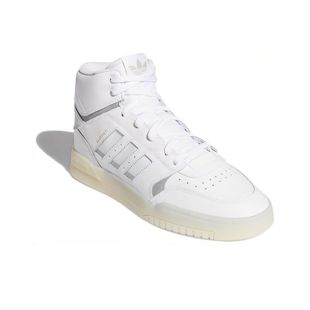 adidas Originals Drop Step Syntetyczna Skóra Trwałe Oddychające Sneakersy za Kostkę Unisex Sneakersy Białe EF7140
