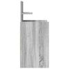 Nightstand with 2 Drawers Grey Sonoma 38 X 34 X 80 Cm