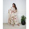 Pure Cotton Aline Kurti Salwar Kameez Women Designer Kurta Pant Dupatta Set