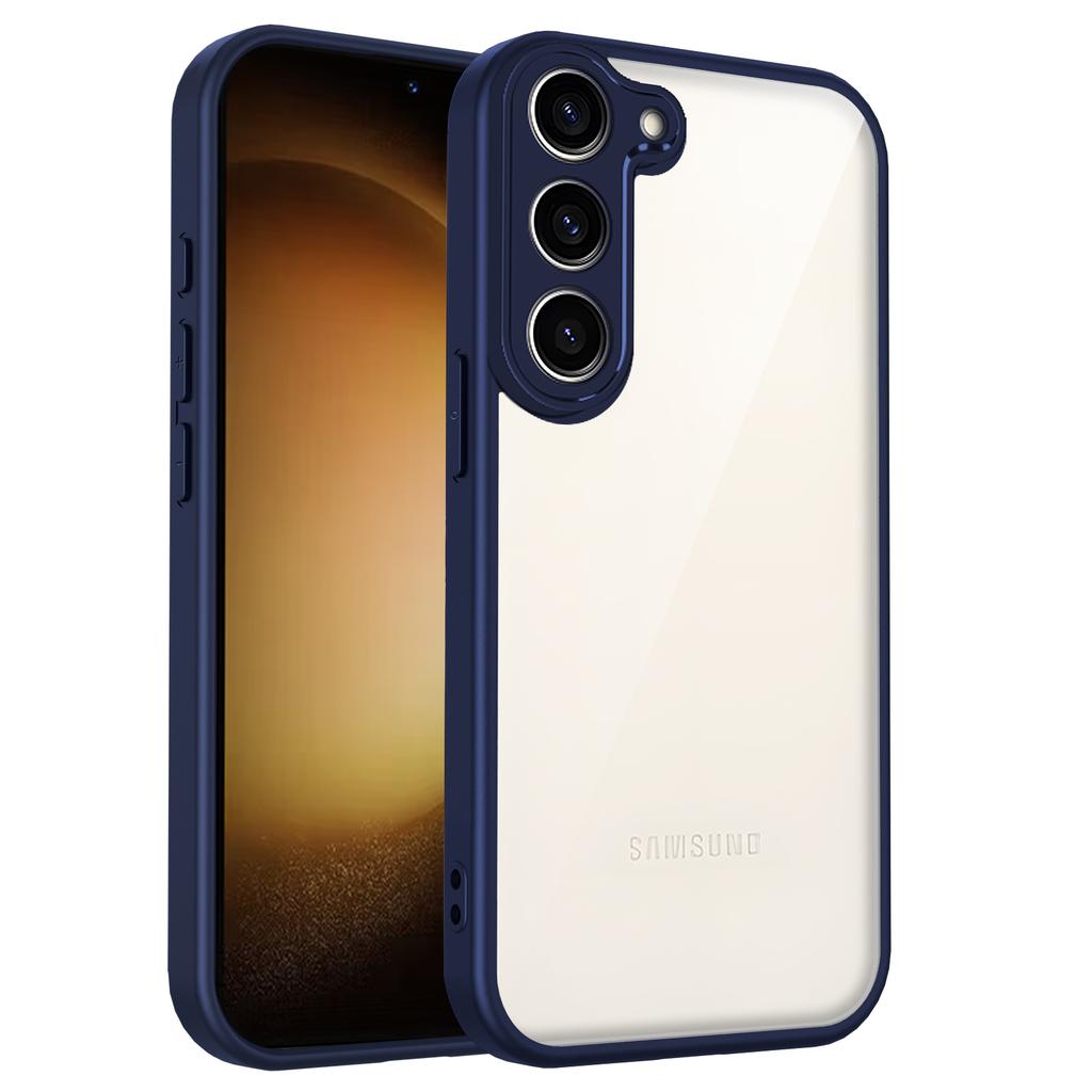 For Samsung Galaxy S23 Case Matte Skin Touch Clear PC+TPU Shockproof Phone Back Cover