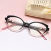 Fashion Versatile Anti-Blue Reading Glasses Progressive Frame Flat Light Ferrule Cp Imitation Plate Reading Mirror