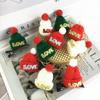 Mini Knitted Christmas Hat Hair Clip - DIY Holiday Decoration Accessory